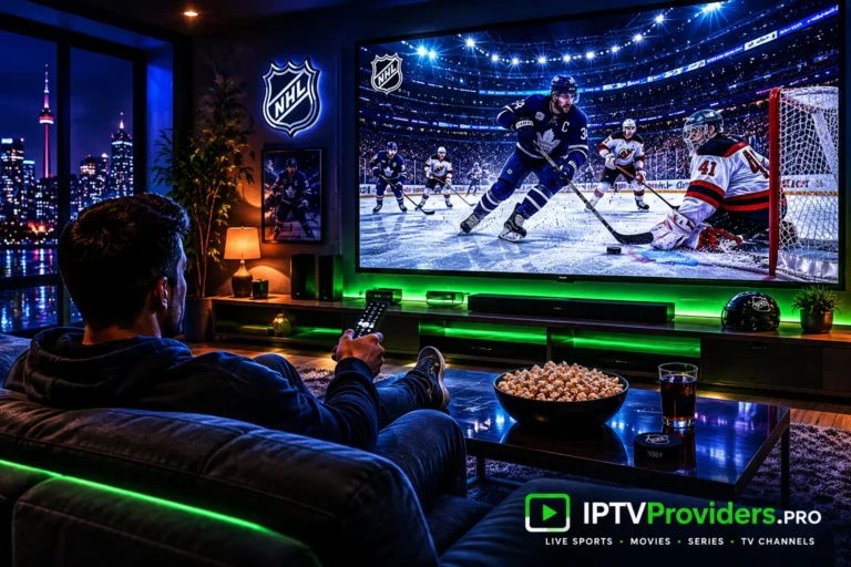 Watch NHL NFL CFL live with IPTV subscription Canada 2026 no blackouts