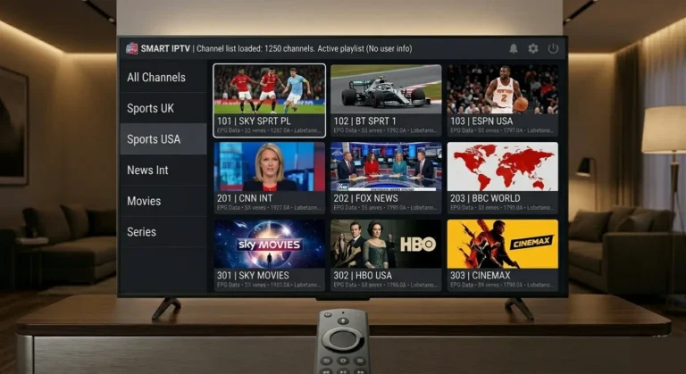 Smart IPTV installation guide complete — channels loaded on Samsung TV 2026
