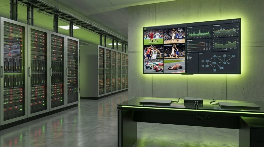 IPTV service provider servers streaming live sports
