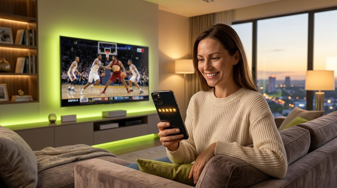 Top rated IPTV service with five-star customer rating